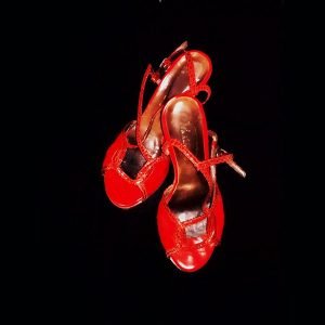 scarpe da tango rosse
